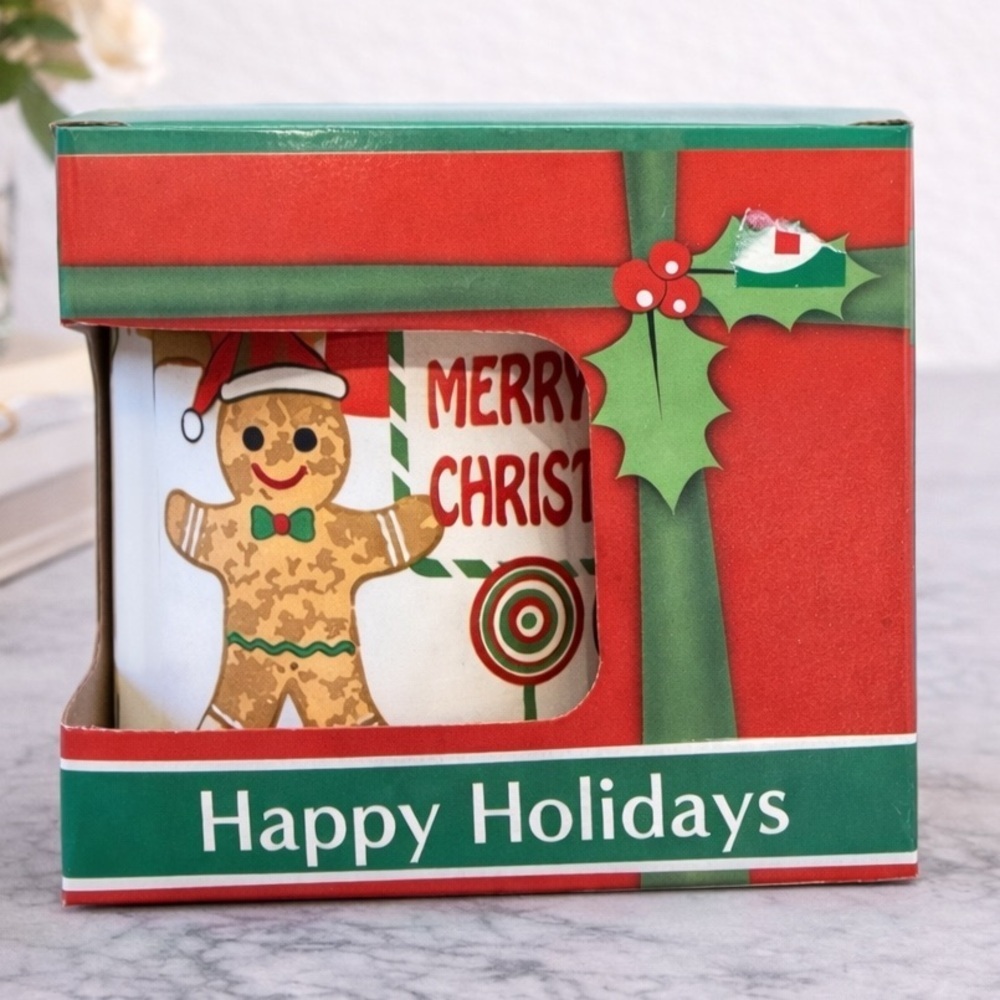 Gingerbread Merry Christmas Mug - Perfect to Leave for Santa’s Milk